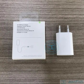 Jauno Apple 5W, USB Strāvas Adapteris ES Plug Converter Fast Charger Eiropas Plug Adapteris iPad/iPhone 5/6/7/8/X/11 Pro/APPLE skatīties