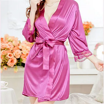 Jauno, Melnās Ķīniešu Sieviešu Mākslīgās Zīda Drēbes Vannas Kleita Karstā Pārdošanas Kimono Yukata Peldmētelis tīrtoņa Krāsu Sleepwear