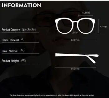 Jauno Modes Retro Dekoratīvas Brilles Rāmis Sievietēm Ar Kvadrātveida Optiskās Brilles Rāmis Vīriešu Brilles
