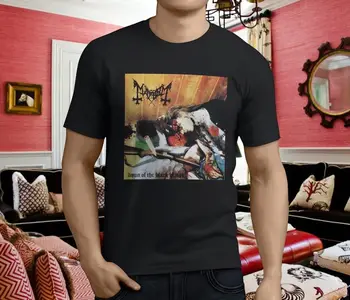 Jauno Populāro Mayhem Dawn Melnās Sirdis Vīriešu Melns T-krekls, Izmērs Jaunu Īsām Piedurknēm Apaļā Apkakle Vīriešu T Krekli Modes 2018