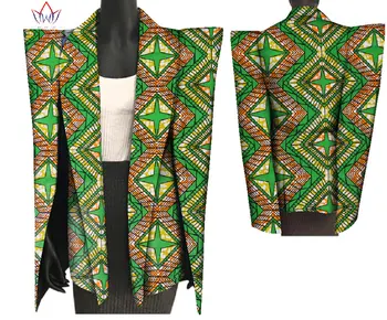 Jauno Āfrikas Drukāt Vasks Mētelis Dashiki Žakete Plus Lieluma 6xl Āfrikas Stila Apģērbu, kas paredzēts Sievietēm Kultūraugu Top Gadījuma Mētelis WY3199