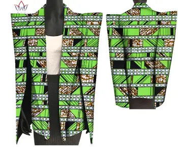 Jauno Āfrikas Drukāt Vasks Mētelis Dashiki Žakete Plus Lieluma 6xl Āfrikas Stila Apģērbu, kas paredzēts Sievietēm Kultūraugu Top Gadījuma Mētelis WY3199