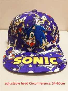 Jauns 1gb zilā Gudrs Zēns Sonic Ezis Karikatūra Jaunatnes Regulējams Beisbola Cepure Klp bērniem, pieaugušajiem Karstā Pārdošanas puse dāvanas