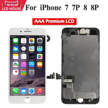 Jauns AAA Pilns Komplekts LCD iPhone 7 7P 8 8P LCD Ekrāns Pilnīgi Digitizer LCD Montāža Nomaiņa Nav Miris Pixles A1660