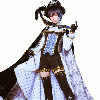Jauns Anime Kuroshitsuji Black Butler Cosplay Kostīmi Ciel Phantomhive Sieviešu, Vīriešu Lomu Spēlē Kleitu Maskēties Puse Pilnībā kleita