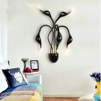 Jauns Dizains Gulbis Sienas Lampas Guļamistabas Galvgali un Gultas Lampa banheiro LED Dzīvojamā Istaba Gaismas Sienas Sconce lampe deco