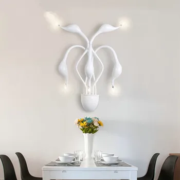 Jauns Dizains Gulbis Sienas Lampas Guļamistabas Galvgali un Gultas Lampa banheiro LED Dzīvojamā Istaba Gaismas Sienas Sconce lampe deco