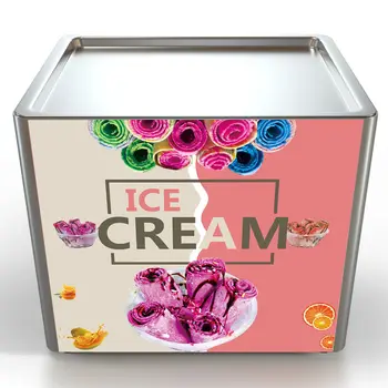 Jauns Dizains, Komerciālo Cepta saldējuma Mašīna uz Pārdošanu ar Atlaidi Cena Bezmaksas Piegāde Cepta saldējuma Mašīna Roll Mašīna