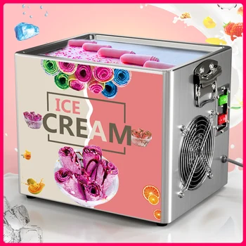 Jauns Dizains, Komerciālo Cepta saldējuma Mašīna uz Pārdošanu ar Atlaidi Cena Bezmaksas Piegāde Cepta saldējuma Mašīna Roll Mašīna