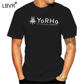 Jauns Dizains NieR Automāti YoRHa T-krekls Unisex Hipster Organiskās Kokvilnas t-veida Krekls ar Klasisku Apaļo Kakla