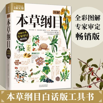 Jauns Grafisks Apkopojums Materia Medica Ķīniešu Tradicionālās augu izcelsmes zāles, TCM grāmata