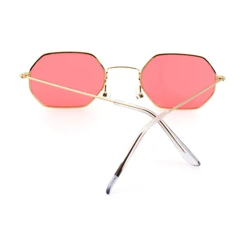 Jauns Klasiskās Astoņstūra Laukumā Saulesbrilles Sieviešu Luksusa Modes Metāla Rāmis Unisex Vīriešu Dizainers Brilles