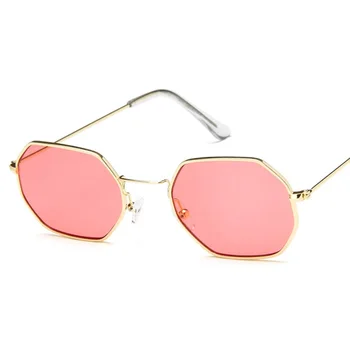 Jauns Klasiskās Astoņstūra Laukumā Saulesbrilles Sieviešu Luksusa Modes Metāla Rāmis Unisex Vīriešu Dizainers Brilles
