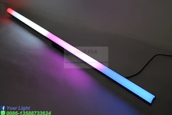 JAUNS Kontrolieris RGB Sienas Mazgāšanas 40Pcs LED Baltā Apļveida Objektīva Pikseļu caurules Dmx Gaismas Josla individuālo Kontroli Pikseļu Skatuves Dj Bārs