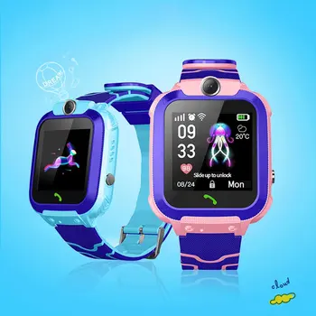 Jauns Ne Ūdensizturīgs Q12 Smart Skatīties Daudzfunkciju Bērnu Digitālais rokas Pulkstenis Baby Watch Phone, IOS, Android vai Bērniem, Rotaļlietas, Dāvanu