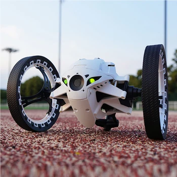 Jauns RC Auto Piepeši Auto Robots Lielīties ar Elastīgu Riteņiem 2.4 G Tālvadības pults Lekt Auto ar LED Gaismas RC Robots Auto Rotaļlietas, Dāvanas