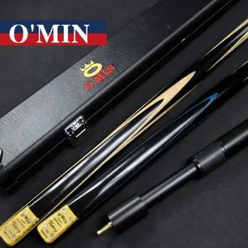 JAUNS Roku Pasūtījuma O'min Viens Gabals Snooker Cue Uzvaru Modelis 9.8 mm Padoms Snūkera Kijas Gadījuma Ķīna
