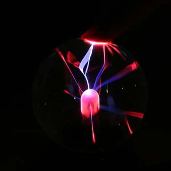 Jauns Stikls Plazmas Bumbu Karstā Burvju USB Jomā Lampas Gaismas Partijas Melnā Bāzes 62KC