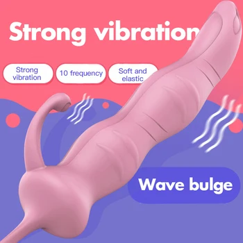 Jauns vibrators sievietes klitora stimulācijas orgasmu masturbācija stick 10-frekvences vibrācijas ūdensizturīgs silikona seksa rotaļlietām, lai sieviete