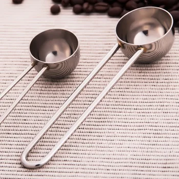 Jaunu 10g nerūsējošā tērauda mērīšanas karote kafijas karoti tējkarote ar ilgi apstrādā cept rīku, virtuves piederumi