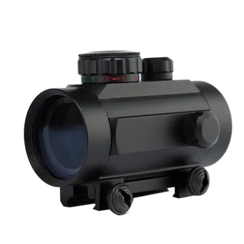 Jaunu 1x40 Hologrāfiskā Red Dot 10mm 20mm Dzelzceļa Riflescope Kolimatora Apskates vietas Medību Ūdensizturīgs Triecienizturīgs Optisko Redzes CS2-047