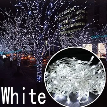 Jaunu 20M 200 LED Pasaku String Gaismas Multi-krāsu 220V Ūdensizturīgs brīvdienu led apgaismojums, Ziemassvētku/Kāzu/Puse, Apdares Gaismas