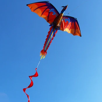 Jaunu 3D Dragon Kite Ar Asti Pūķiem Pieaugušiem Pūķiem, kas Peld Āra 100m Pūķis Līnijas
