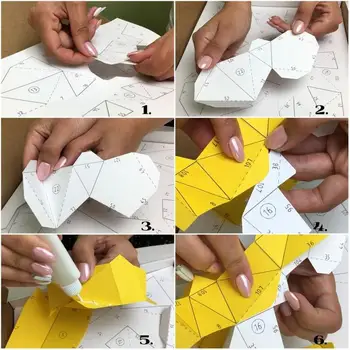 Jaunu 3D Papīra Paraugs Mīlestības Putni, Mūsdienu Lakonisks interjera Sienu Apdarei Mīklas DIY Papercrafts Izglītojošas Rotaļlietas Bērniem