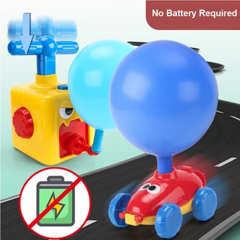 Jaunu Balonu Inerces dzinēju Automašīnas smieklīgi Rotaļlietas Pirmsskolas Izglītības Zinātnes Rotaļlietas ar Manuālo Balloon Sūknis Bērniem