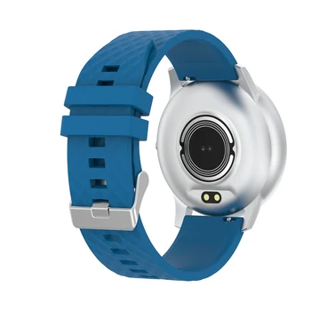 Jaunu Black Silver Metāla Smart Skatīties Krāsu OLED Ekrāns Smartwatch Sieviešu Modes Fitnesa Tracker Sirds ritma Monitors montre homme