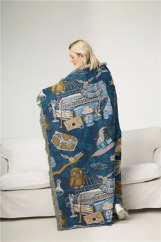 Jaunu burvju pūce Dīvāns Ietilpst Amerikāņu stilā Mest Segu Dīvāns Dekoratīvās Slipcover Cobertor uz Dīvāna, Gultas Plakne Ceļojumu Pleds