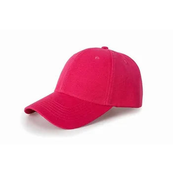 Jaunu cieto krāsas tīras kokvilnas gadījuma saules cepure pieaugušo beisbola cepure sarkana