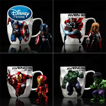 Jaunu Disney Brīnums 450ml Keramikas Kauss Karikatūra Super Varonis Thor Pontons Dzelzs Vīrs Keramikas Krūze Kafijas Tases Piena Ar Rokturi Ūdens Kauss
