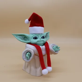 Jaunu Disney Kawaii Anime Skaitļi Star Wars Mandalor Bērnu Yoda Ziemassvētku Dāvanu Dzimšanas dienas dāvana Bērnu Rotaļlietas Youda Rotājumi