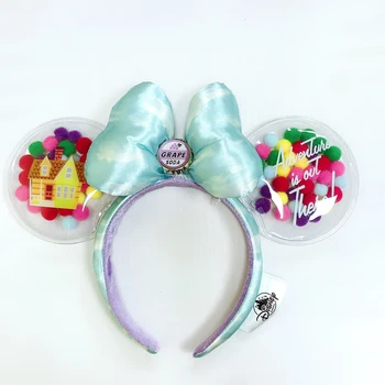 Jaunu Disney Mickey Ausī Galvas stīpa Lieli Loku Plīša red vizuļi ausis Galvas Multfilmu Minnie Ausis Cosplay Plīša Pieaugušie/Bērni Puses Dāvanu
