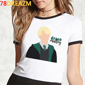 Jaunu Draco Malfoy T Krekls Sievietēm Kawaii Karikatūra Hip Hop, Vasaras Topi Anime Grafikas Tees Smieklīgi Unisex Harajuku Grunge Tshirt Sieviete