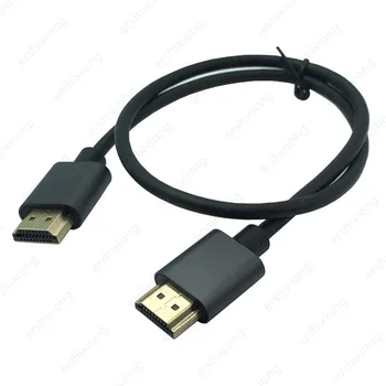 Jaunu HDMI Cable M/M Alumīnija sakausējuma HDMI uz HDMI 2k*4k 2.0 Slim HDMI Kabeli TV Klēpjdatoru, Projektoru, PS3 PS4 Kabeļu 0.5 m, 1m, 1.5 m, 3m