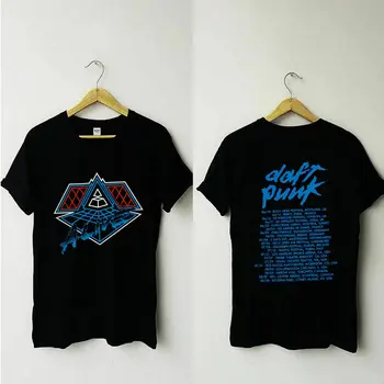 Jaunu Ierobežota vintage Daft Punk Dzīvs 1997 Tour T Krekls izdrukāt Tee Kreklu Hipster Harajuku Zīmola Apģērbi T-Krekls