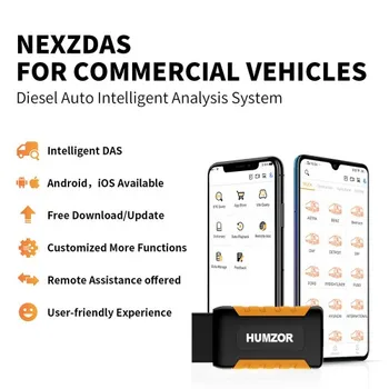 Jaunu ierodas Humzor NexzDAS ND506 Komerciāls Transportlīdzeklis, Dīzelis Auto Defektu Noteikšanas un Pilnīga Sistēma Inteliģenta Diagnostikas Instrumenti