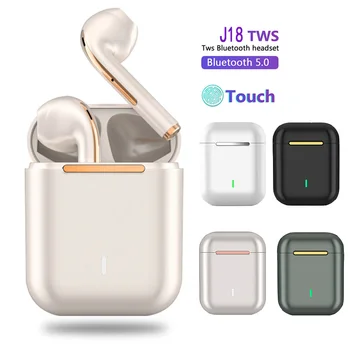 Jaunu J18 TWS Taisnība Bezvadu Bluetooth Austiņas Austiņas Spēļu Sporta Earbuds Android, iOS Viedtālruņiem Touch Kontroli Austiņas