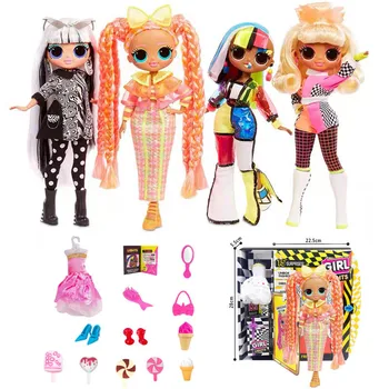 Jaunu L. O. L. PĀRSTEIGUMS Lol lelles Pārsteigums rotaļlietas O. M. G. Ziemas Disco Dollie Modes Lelle Skaisti Mati lol Lelle Paaudzes Māsa Rotaļlietas