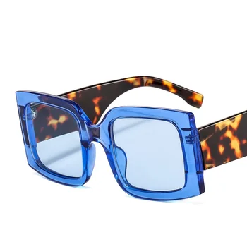 Jaunu Lielizmēra Kvadrātveida Saulesbrilles Vintage Dizainers Sievietes Ir 2021. Modes Saules Brillēm, zaļgani UV400 Vīriešiem Luksusa Zīmolu Vīriešu Sieviešu
