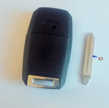Jaunu Locīšanas Pārsegs 2 taustiņu Tālvadības atslēgu Apvalks Ar Logo Kia K3 K5Replacement Auto Atslēgu Sagataves Gadījumā