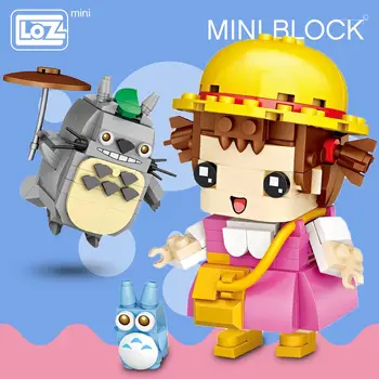 Jaunu LOZ Mini Bloku Galvas Japānas Anime Riekstkodis Karalis Lācis Karikatūra Cute Dzīvnieku Krākšana Karavīri, Celtniecības Bloki, Rotaļlietas Bērniem