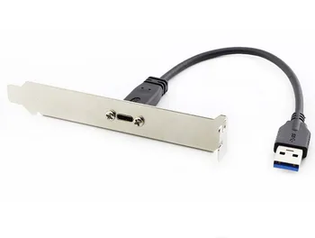 Jaunu Mainboard USB 3.0 Vīriešu Portu Veids-C Sieviešu Porta Kabeli Mātesplates Panelis ar PCI Turētājs pagarinātāju