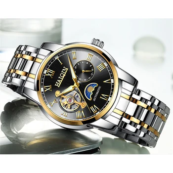 Jaunu mašīnu vīriešu pulksteņi HAIQIN biznesa modes rokas pulksteņi vīriešu top luksusa zīmolu vīriešu pulkstenis ūdensizturīgs skatīties reloj hombre