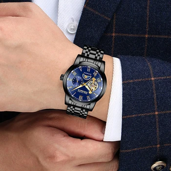 Jaunu mašīnu vīriešu pulksteņi HAIQIN biznesa modes rokas pulksteņi vīriešu top luksusa zīmolu vīriešu pulkstenis ūdensizturīgs skatīties reloj hombre