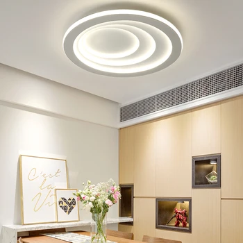 Jaunu, Modernu LED Griestu Gaismas, ko izmanto guļamistabā, Dzīvojamā istabā, gaismas spīdumu de plafond gaismeklis Apaļa Griestu lampas mājas apgaismojums