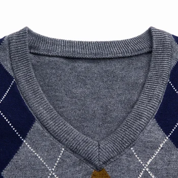 Jaunu Modes Zīmolu Vīriešu Džemperis Džemperis Bez Piedurknēm, Apakškrekli Ar V Veida Kakla Slim Fit Džemperi Adīšanas Modeļus Rudens Ikdienas Apģērbu Vīriešiem