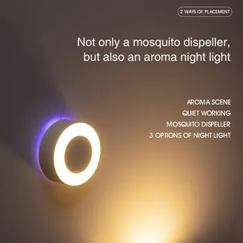 Jaunu Nakts Gaisma Aromāta Izkliedētājs LED Nakts Lampa WC Gultas Lampa Mosquito Killer Lampas Istaba Gaitenis Ceļš Tualetes Nightlight